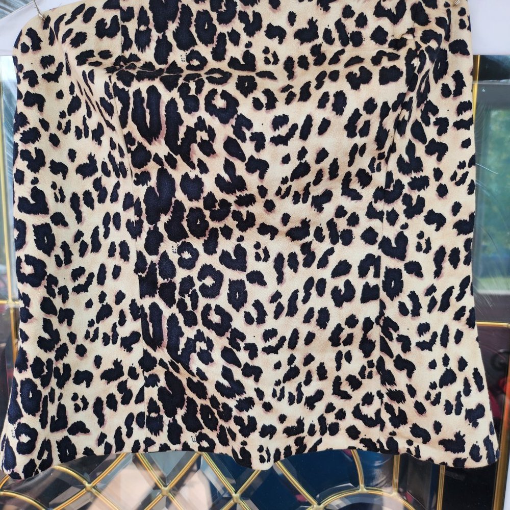 Leopard Print Strapless Top With Matching Skirt B… - image 6